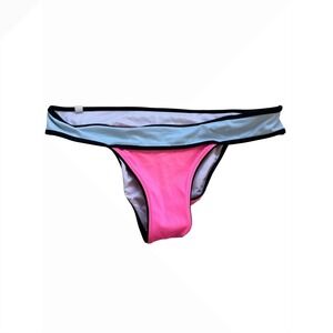 Victorias Secret Colorblock Swim Bikini Bottom Pink Blue